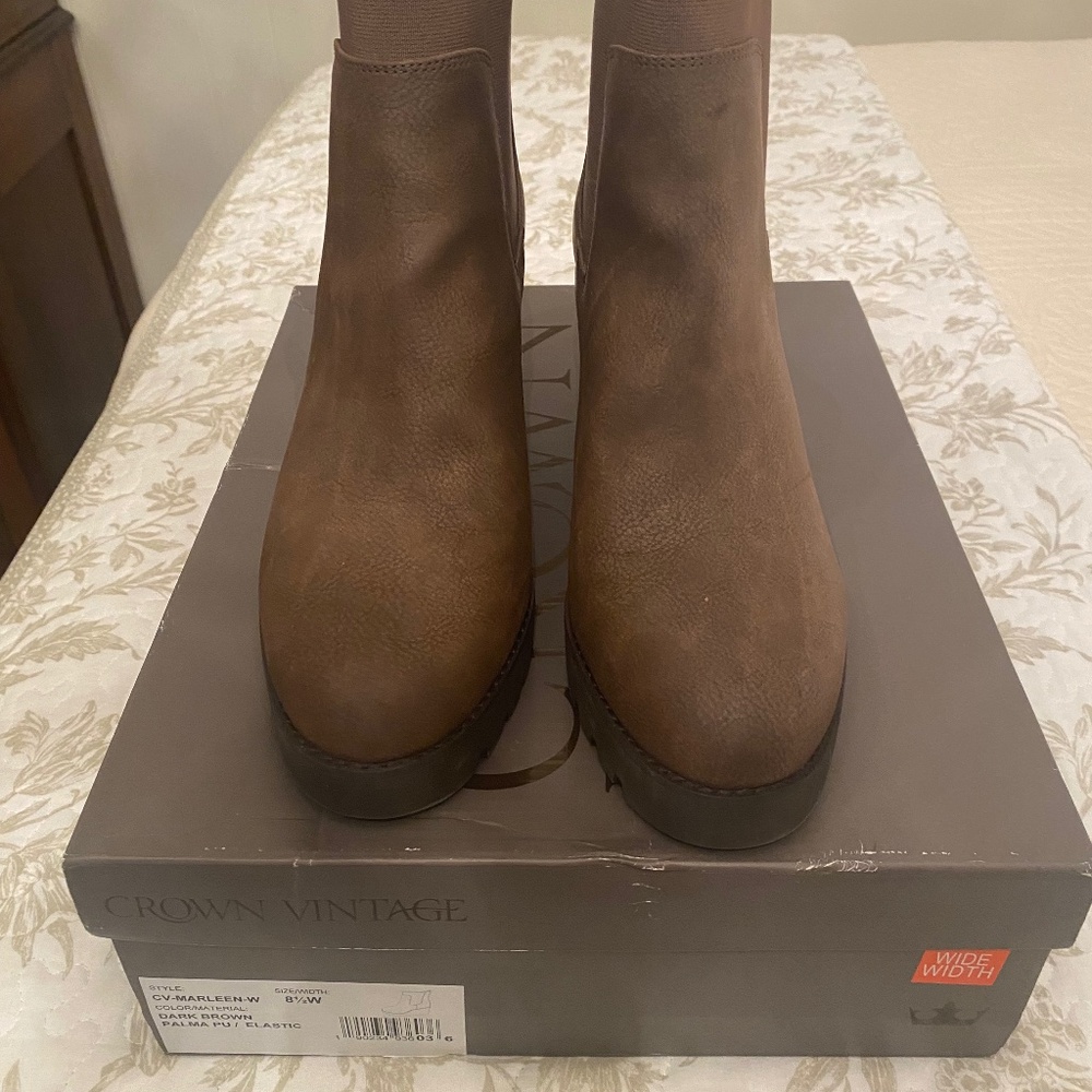 Wedge ankle boots